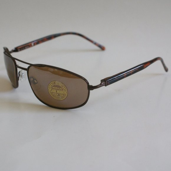 NWT TrueVintage Classic double bridge navigator style w/silver mirror sunglasses - Picture 2 of 9